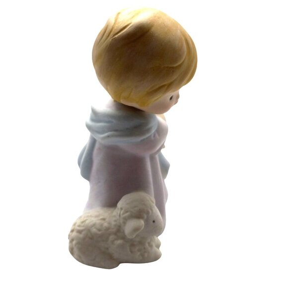 Avon Heavenly Blessings Porcelain Figurine Lamb Boy Joseph Nativity Vintage - Picture 4 of 7